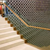 3/4" tempered glass stair railing for Anthropologie – Chelsea Market, NYC